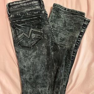 Salvage Black Distressed Skinny Jeans